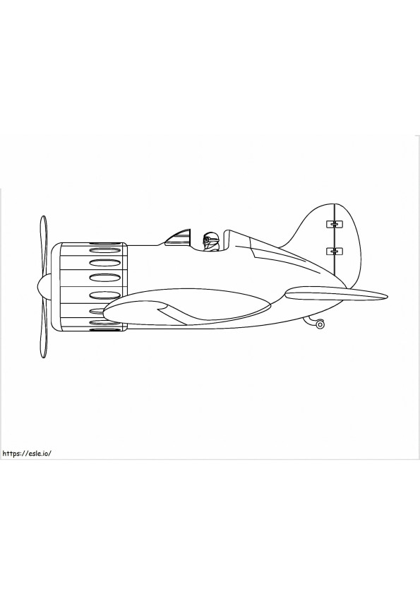 Propeller Aircraft coloring page