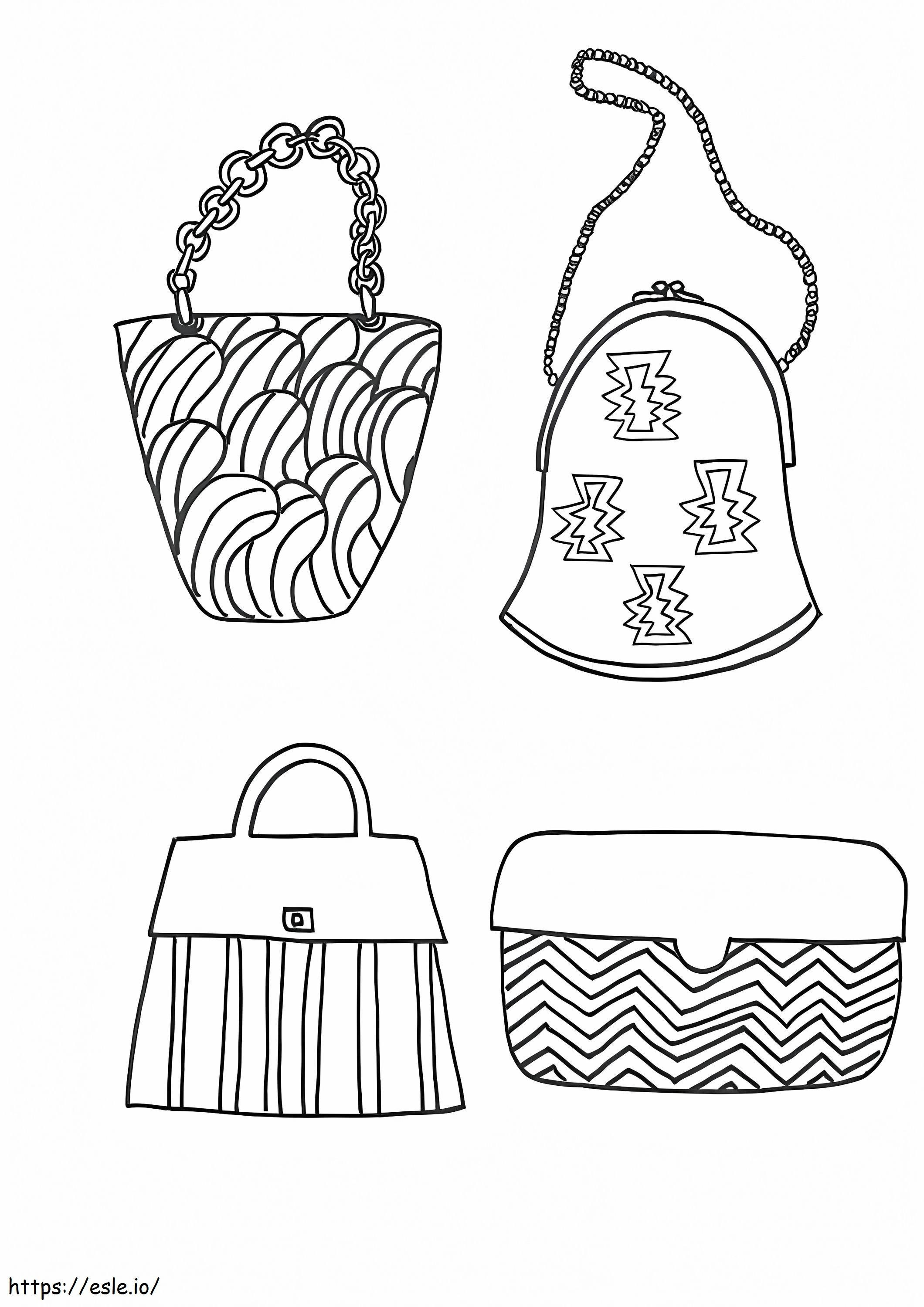 Fashion Bags coloring page