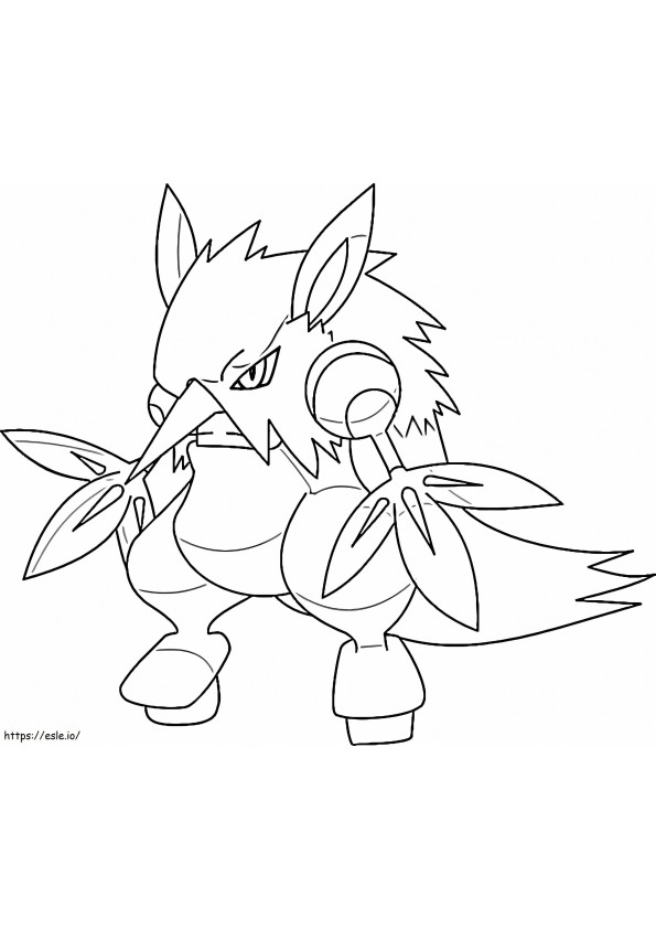 Shiftry 3 coloring page