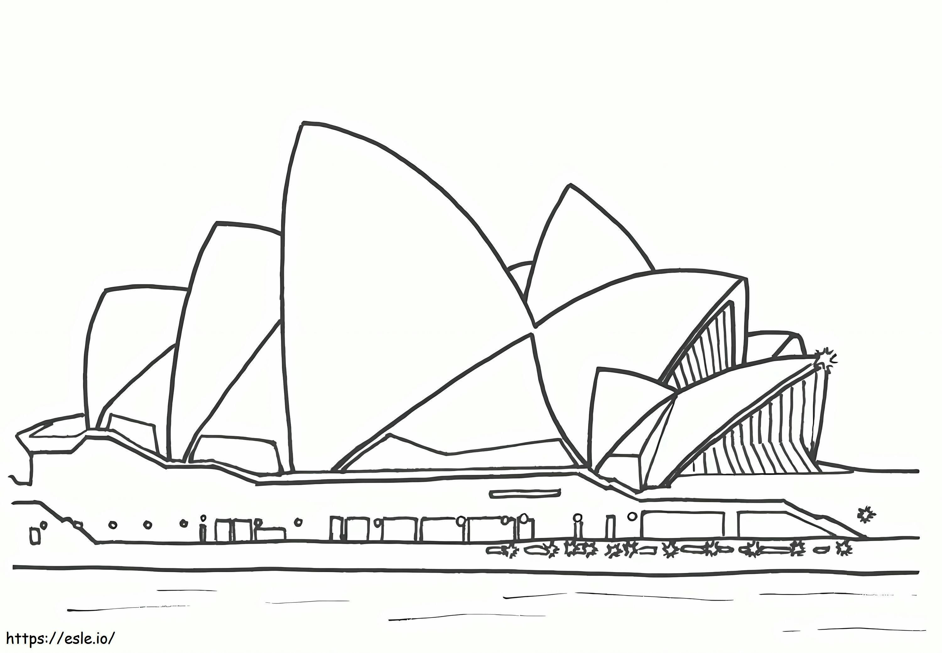 Sydney Operahuis 6 kleurplaat kleurplaat