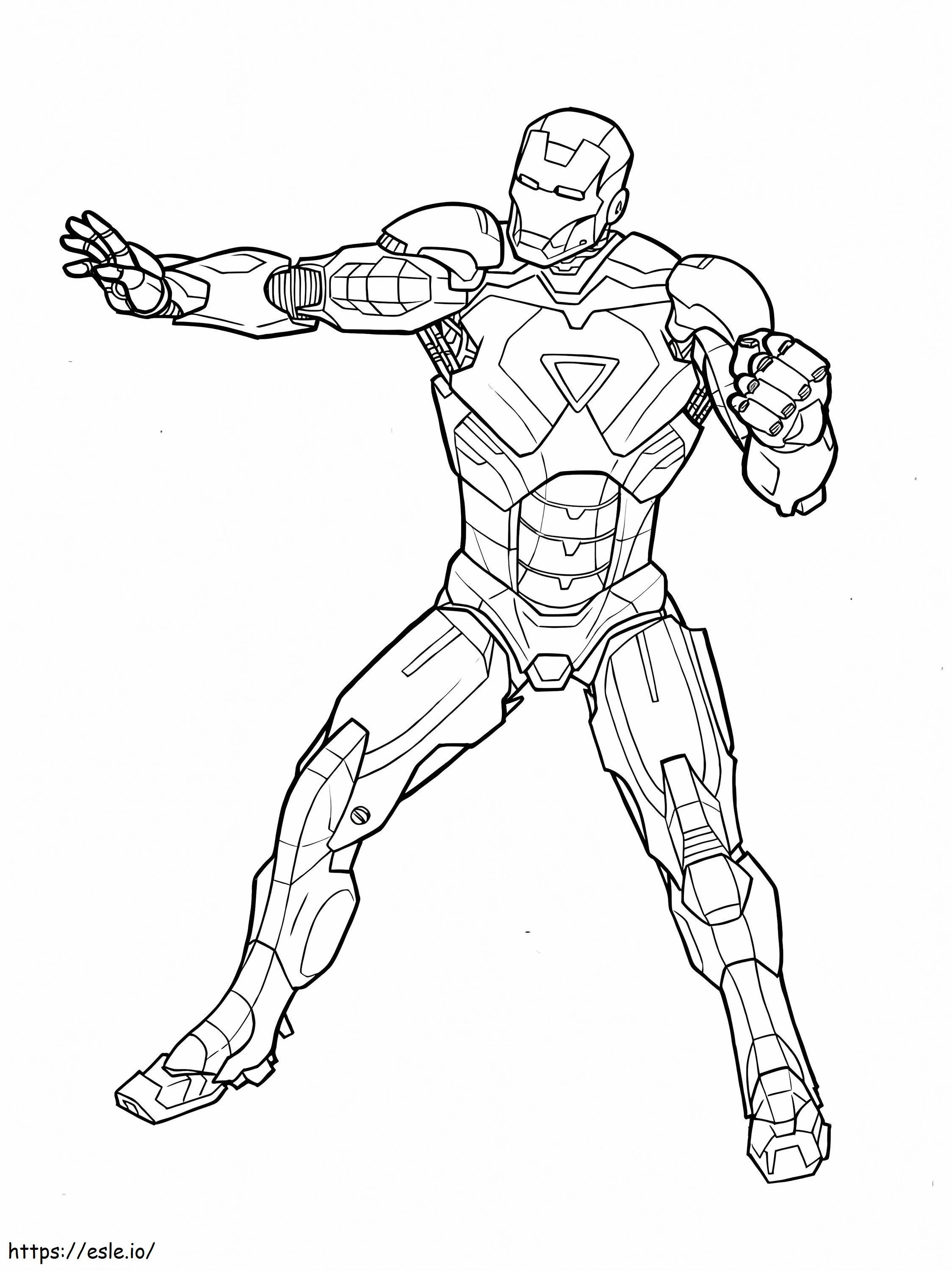Perfect Ironman coloring page