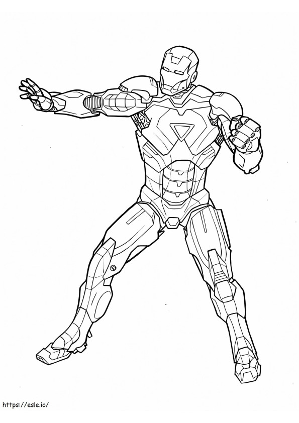 Perfect Ironman coloring page