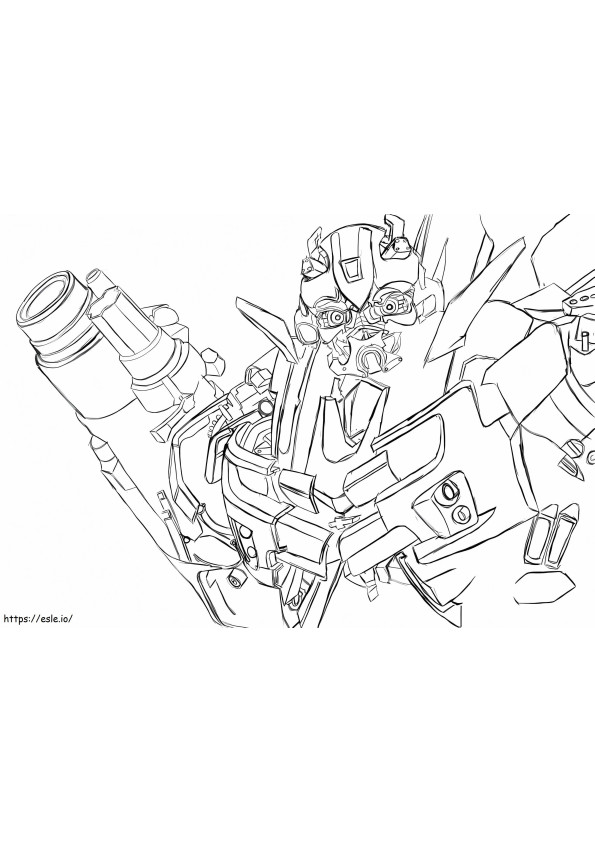 Bumblebee From The Movie coloring page