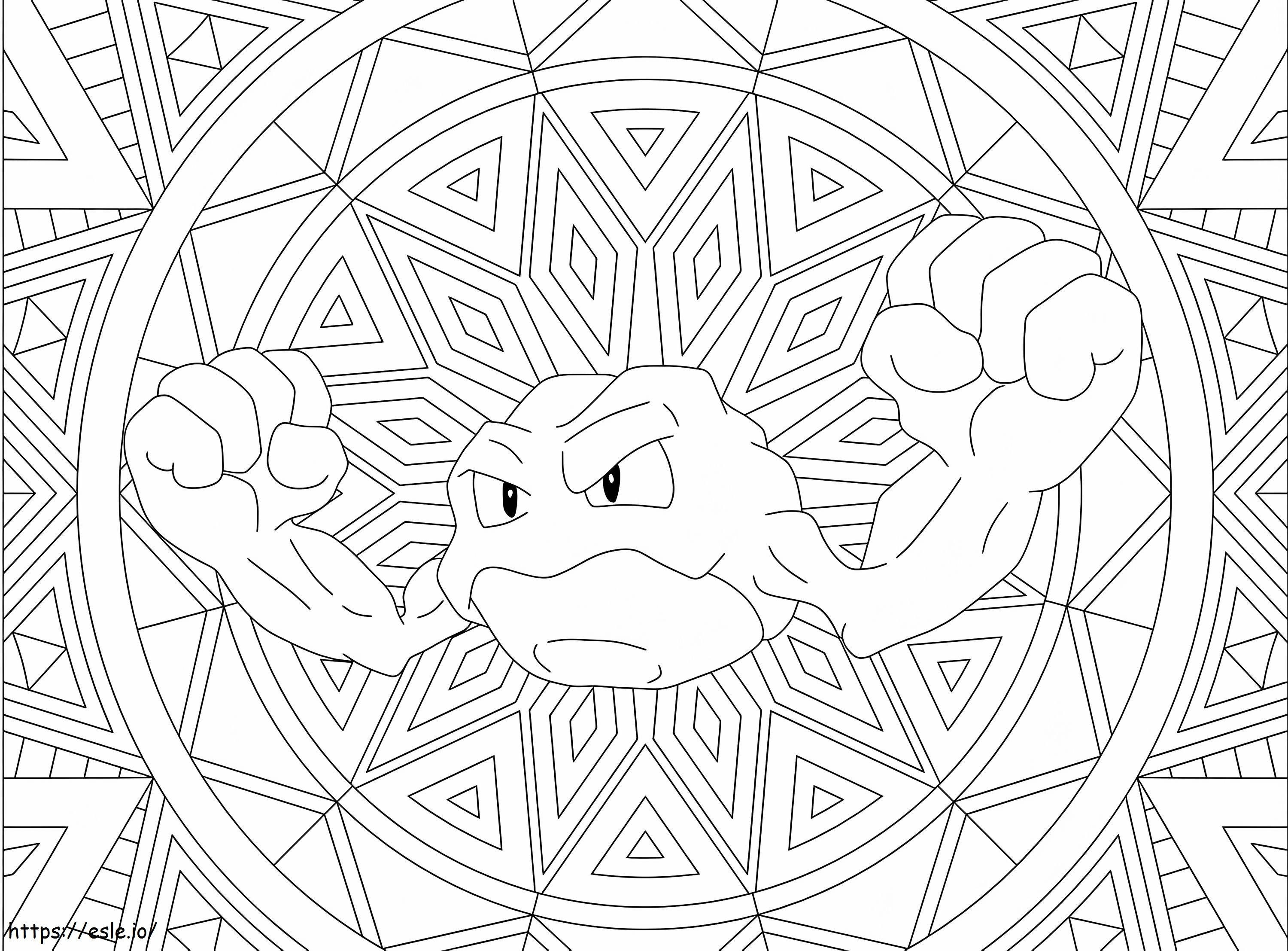 Geodude 5 coloring page