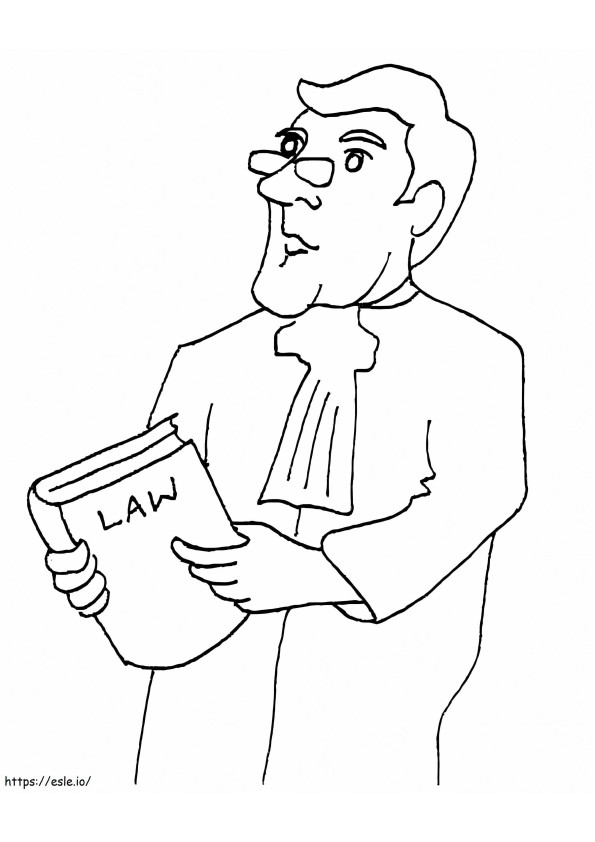 Lawyer 4 coloring page