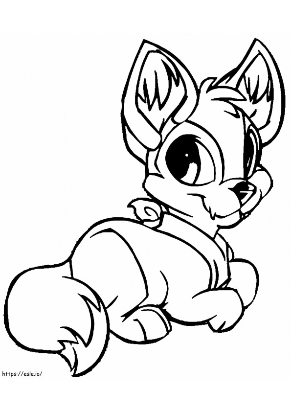 Webkinz Wolf coloring page