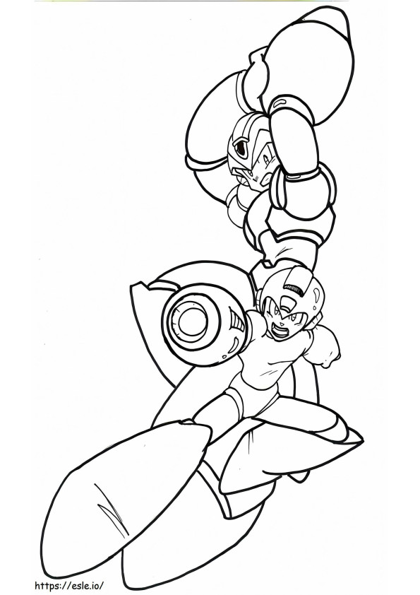 Mega Man 4 coloring page