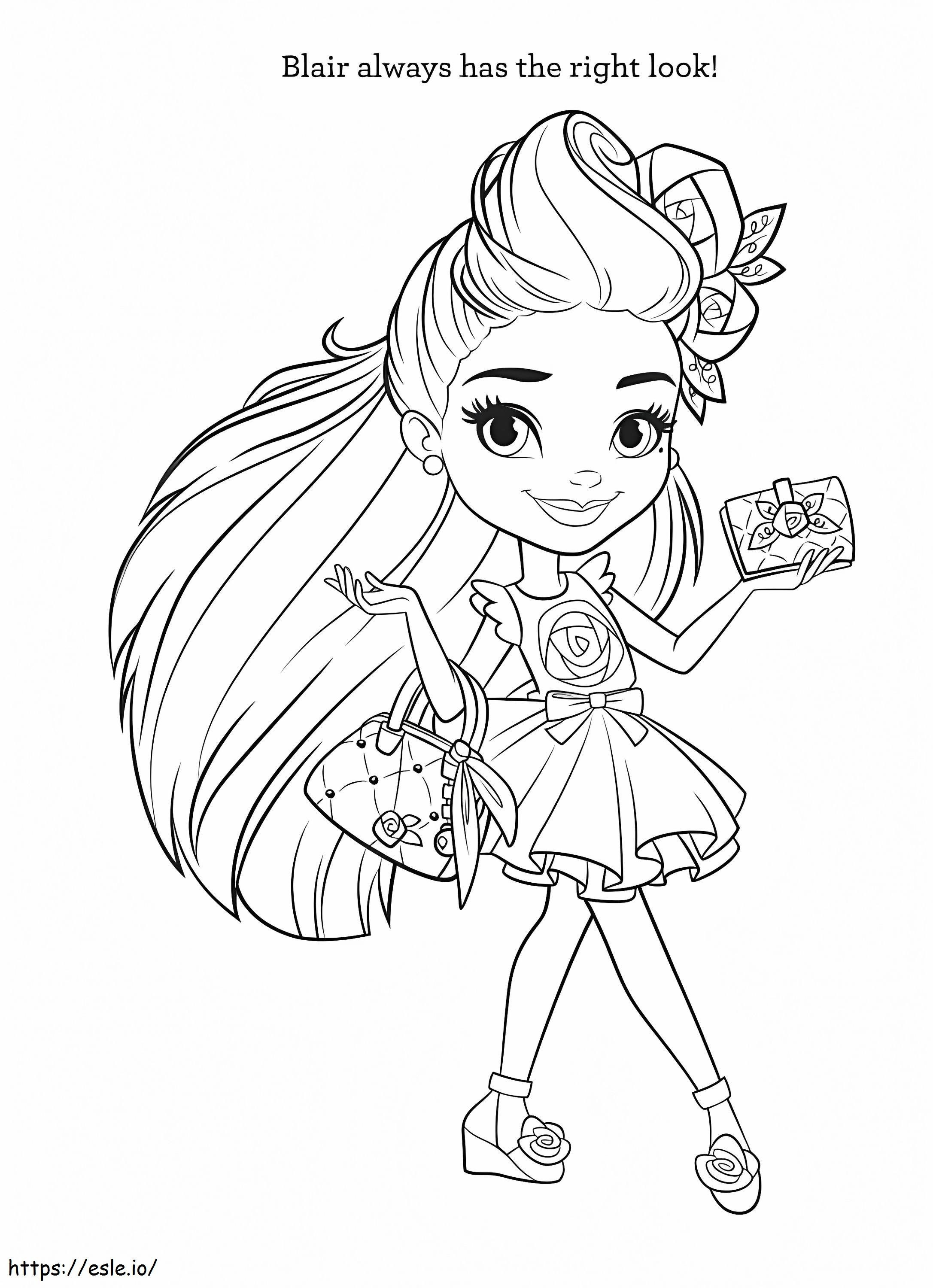 Blair In Sunny Day coloring page