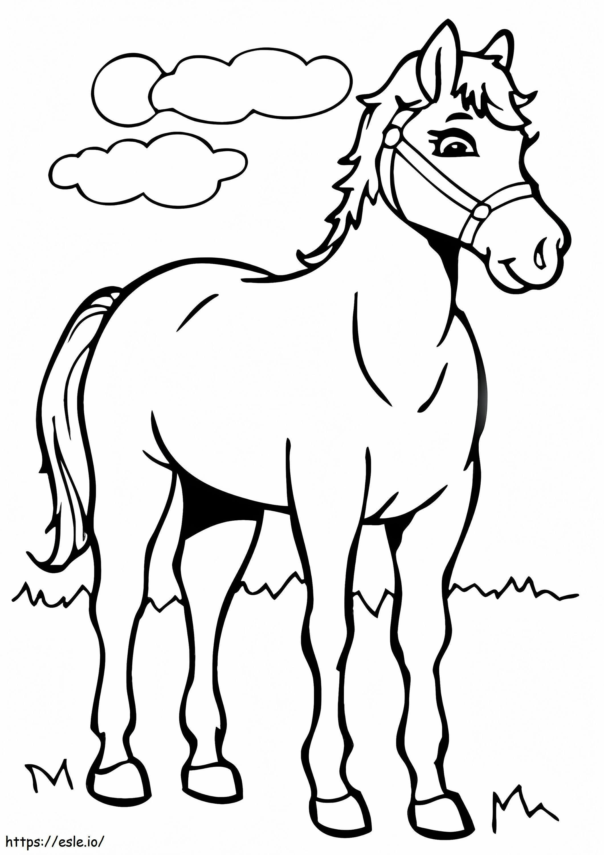 1526284797_The American Saddlebred A4 coloring page