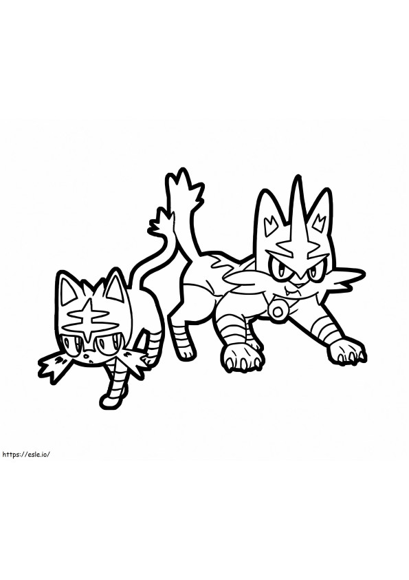 torracat coloring page hard pokemon