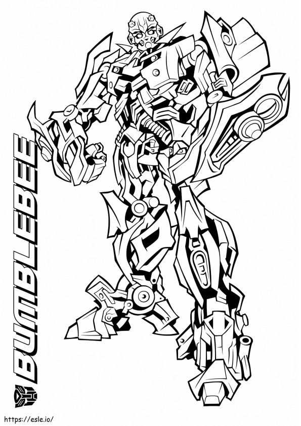 Bumblebee Awesome coloring page