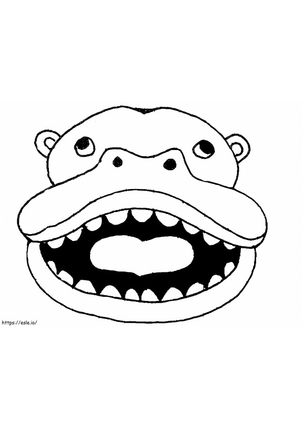 Halloween Mask 8 coloring page