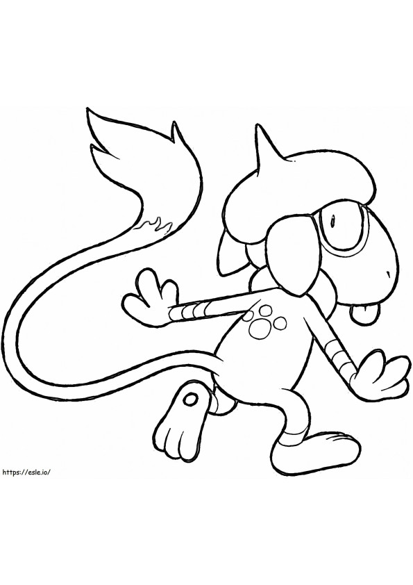 Printable Smeargle coloring page
