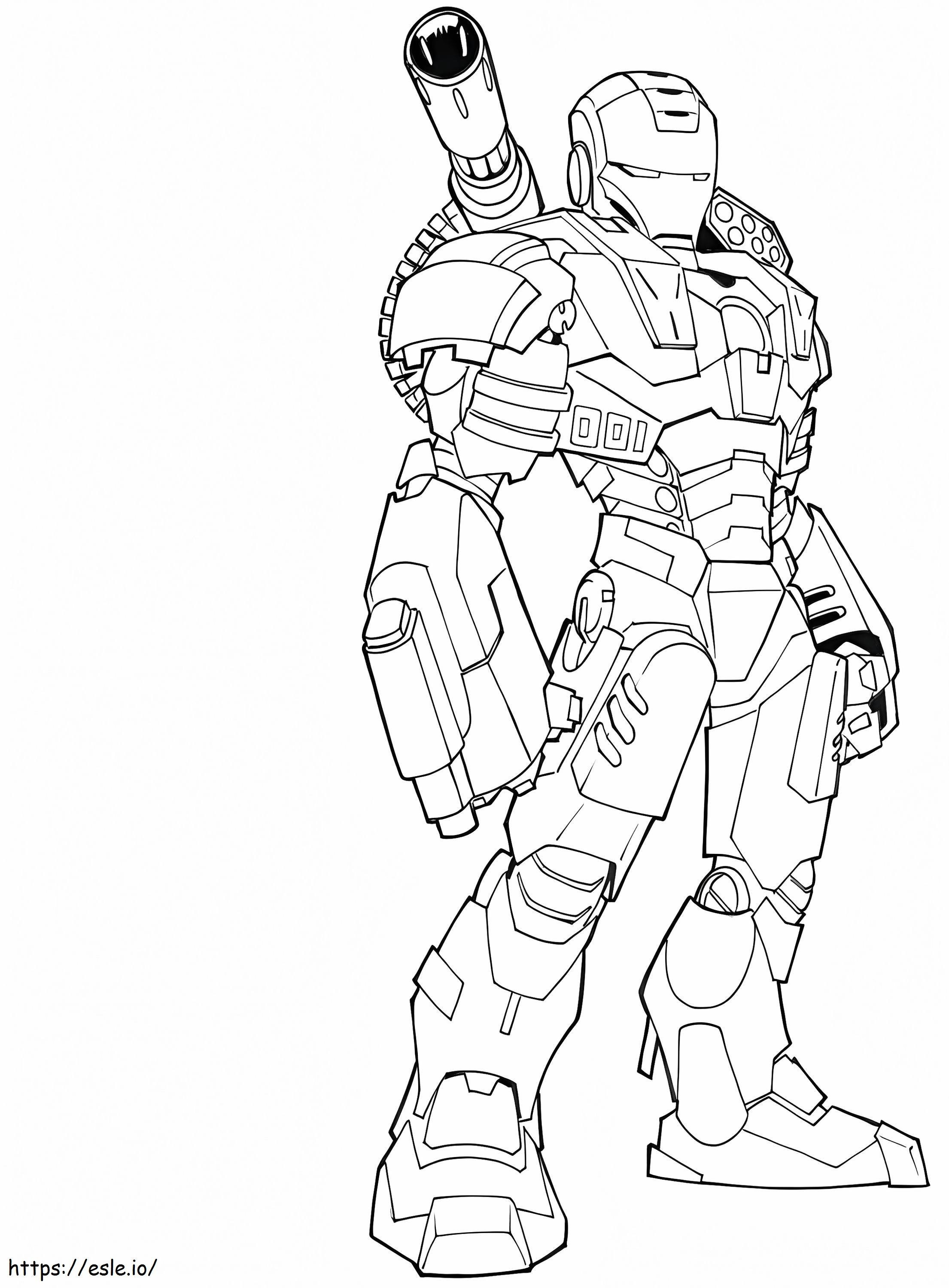 1562377359 Super Hero Iron Man A4 coloring page