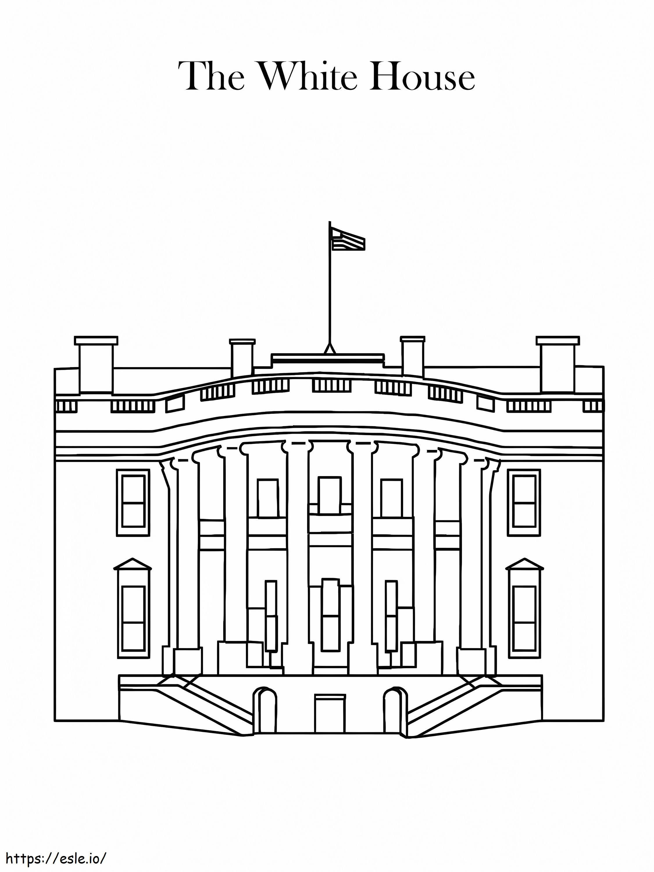 Das Weiße Haus zum Ausdrucken ausmalbilder