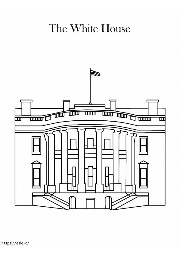 Das Weiße Haus zum Ausdrucken ausmalbilder
