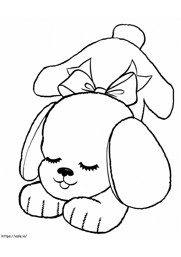 Draw A Sleeping Dog coloring page