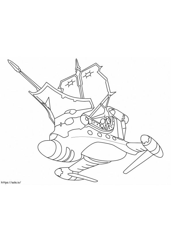 The Chaos Ship From Zak Storm coloring page