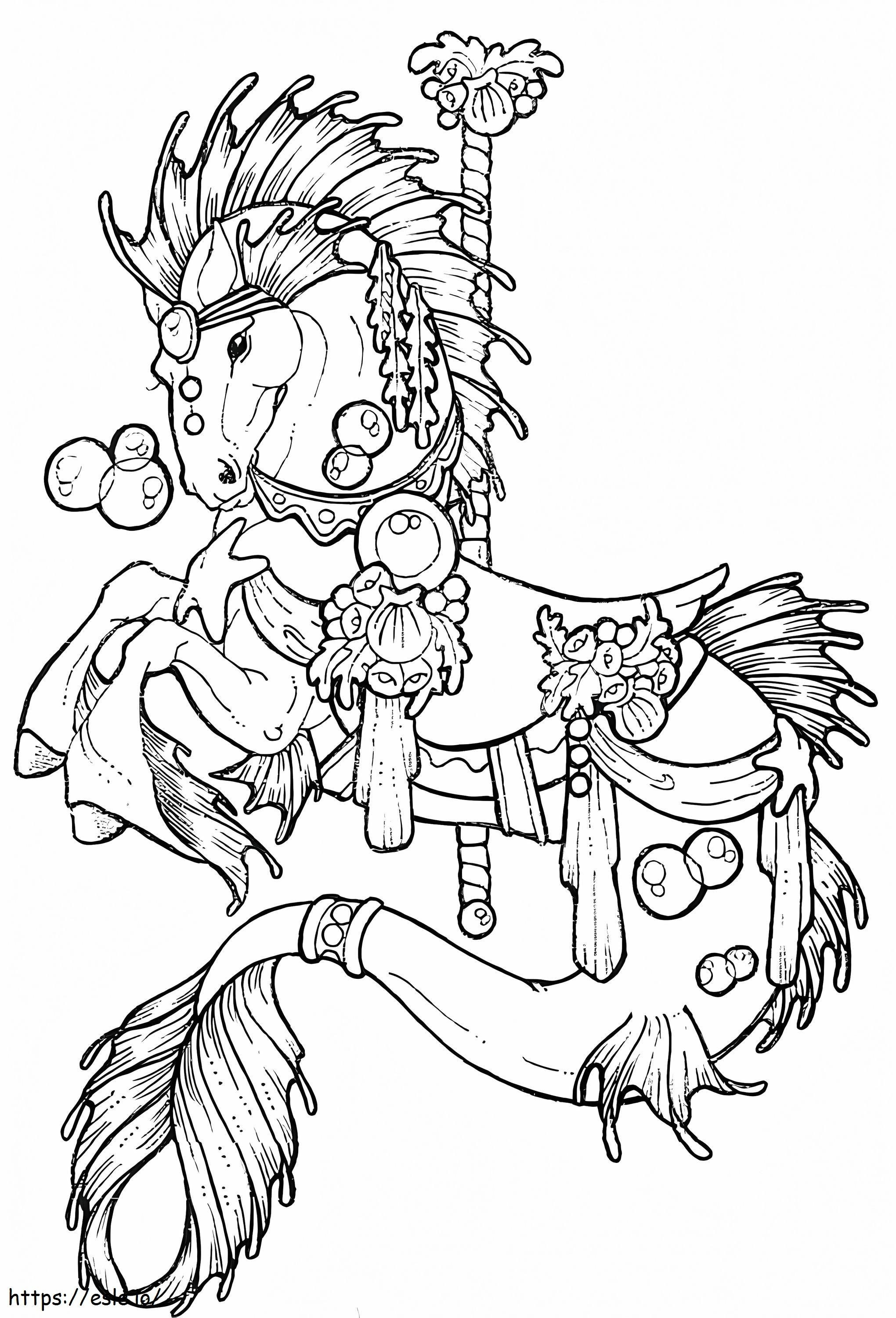 Awesome Carousel coloring page
