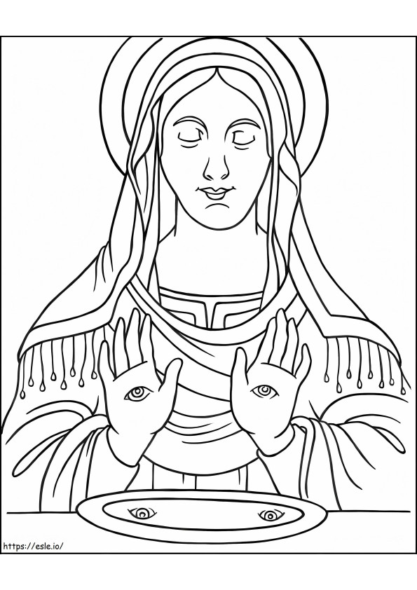 Heilige Lucia 6 ausmalbilder