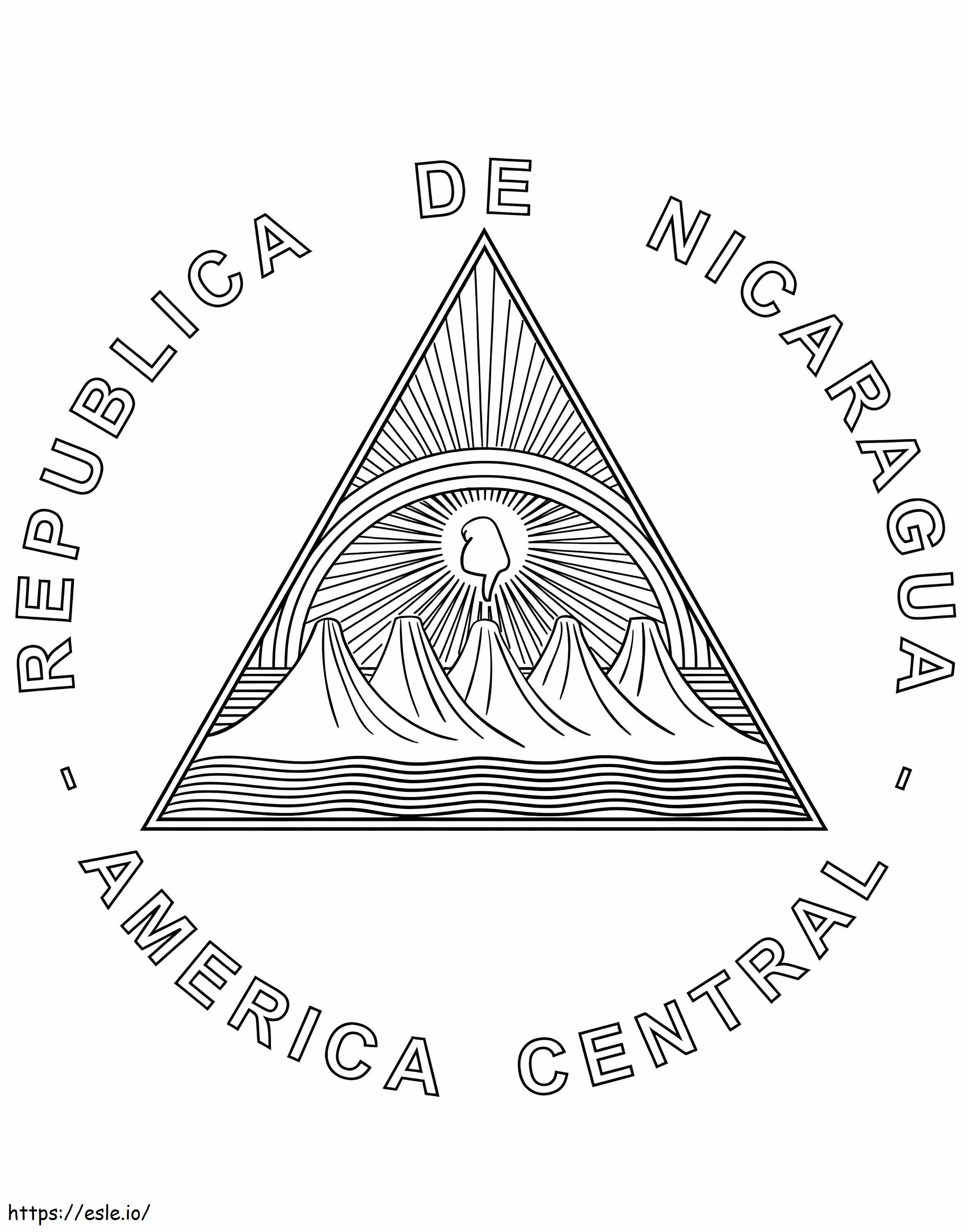 無料印刷可能なニカラグア ぬりえ - 塗り絵