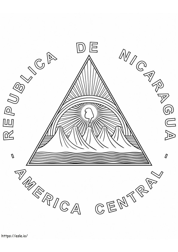 Free Printable Nicaragua coloring page
