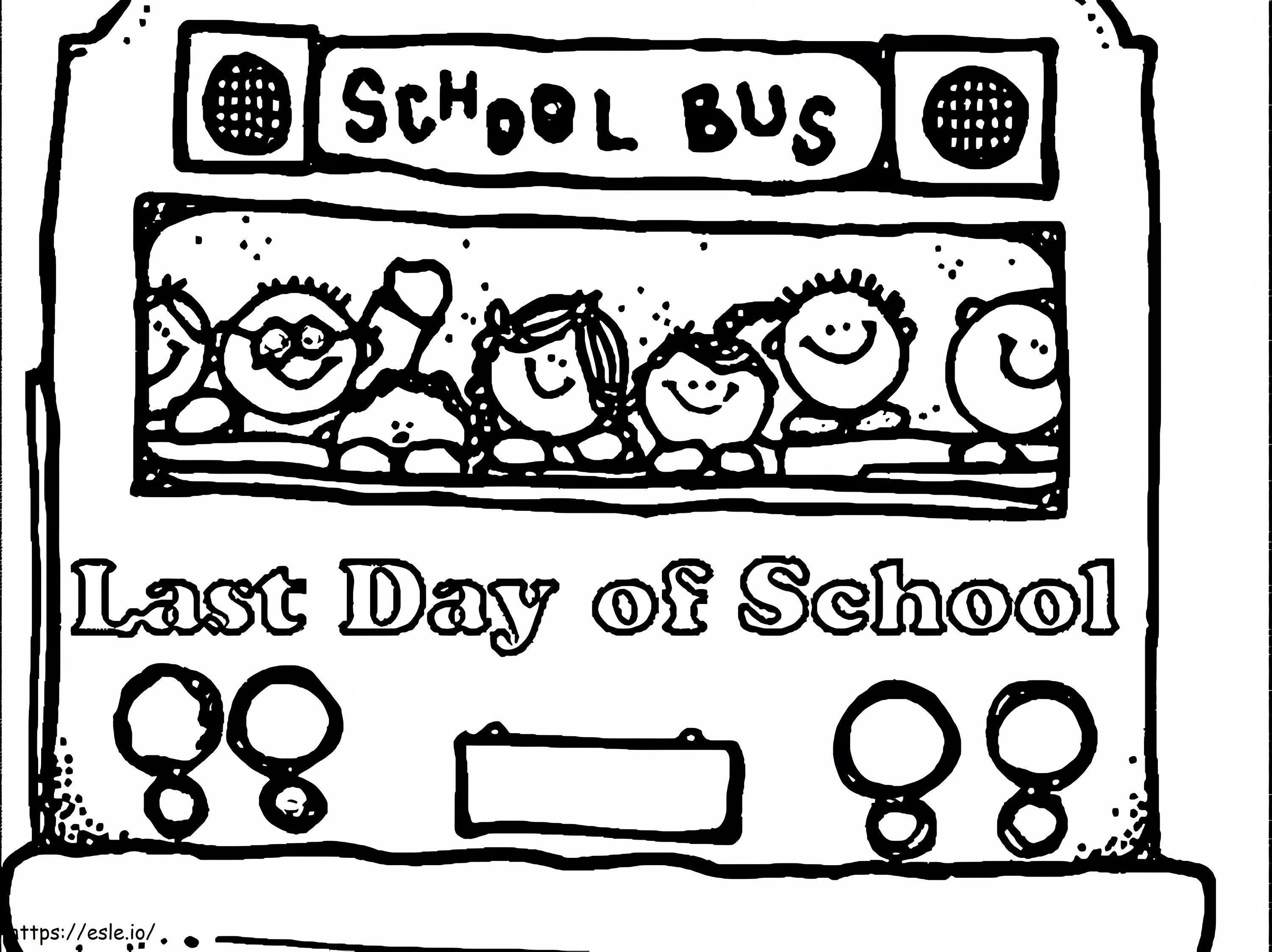 Printable Last Day Of School coloring page