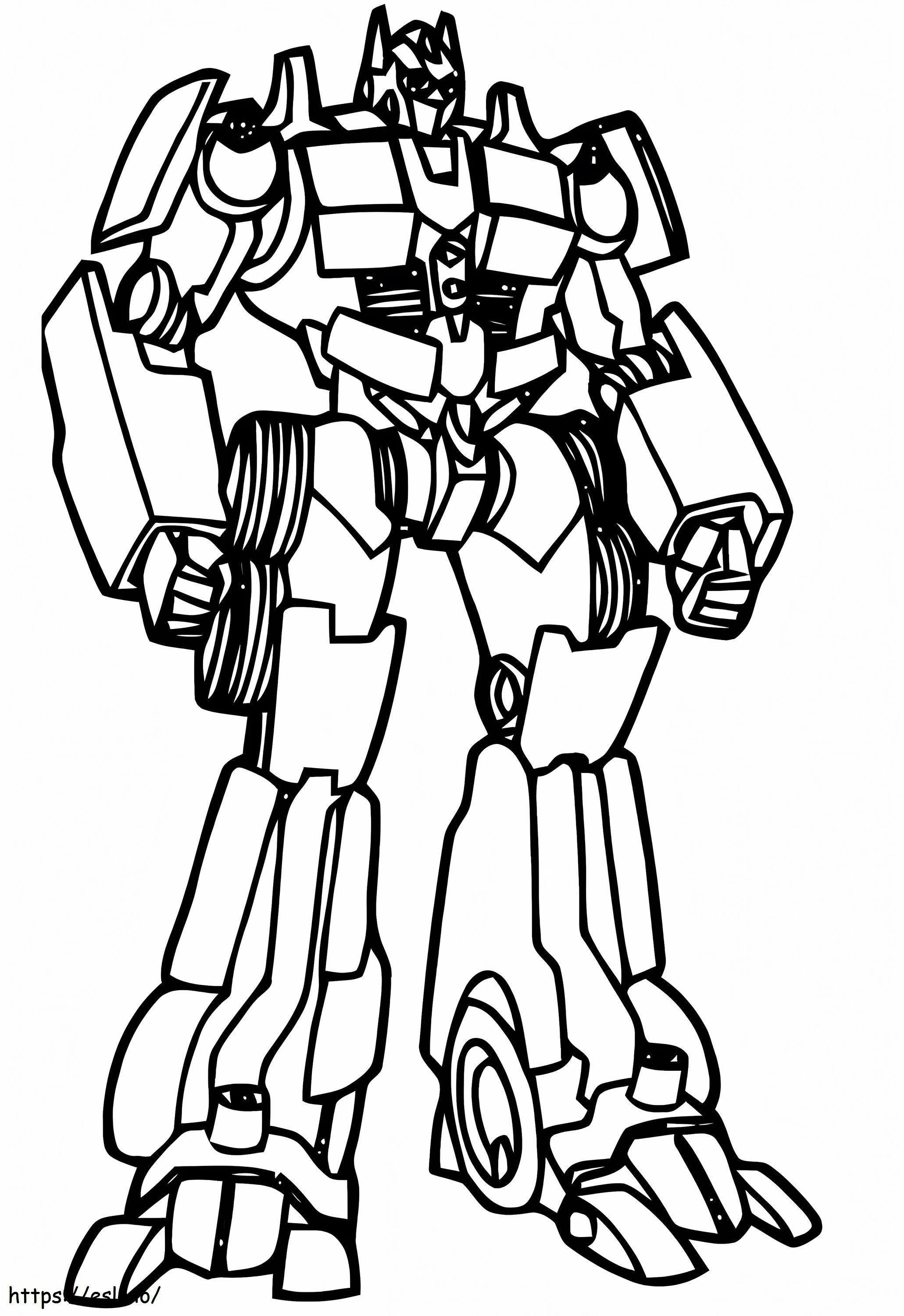Awesome Optimus coloring page