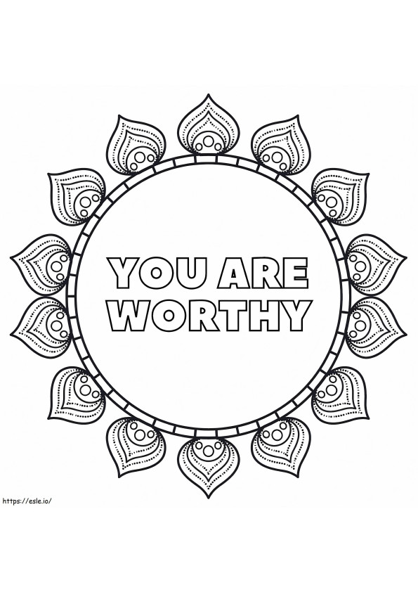 Best Positive Quote coloring page