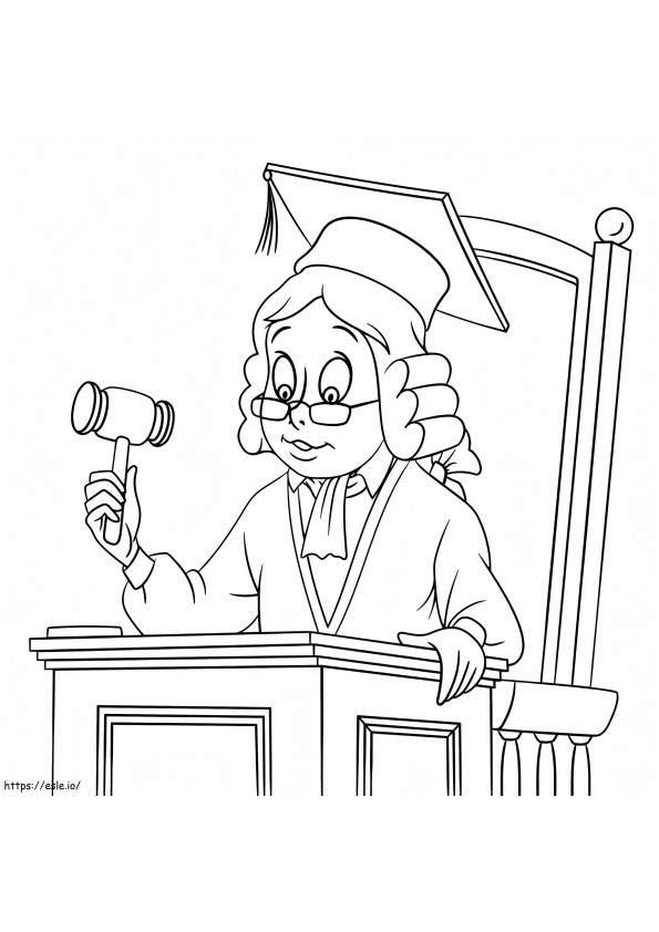Judge 9 coloring page