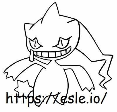 Banette coloring page