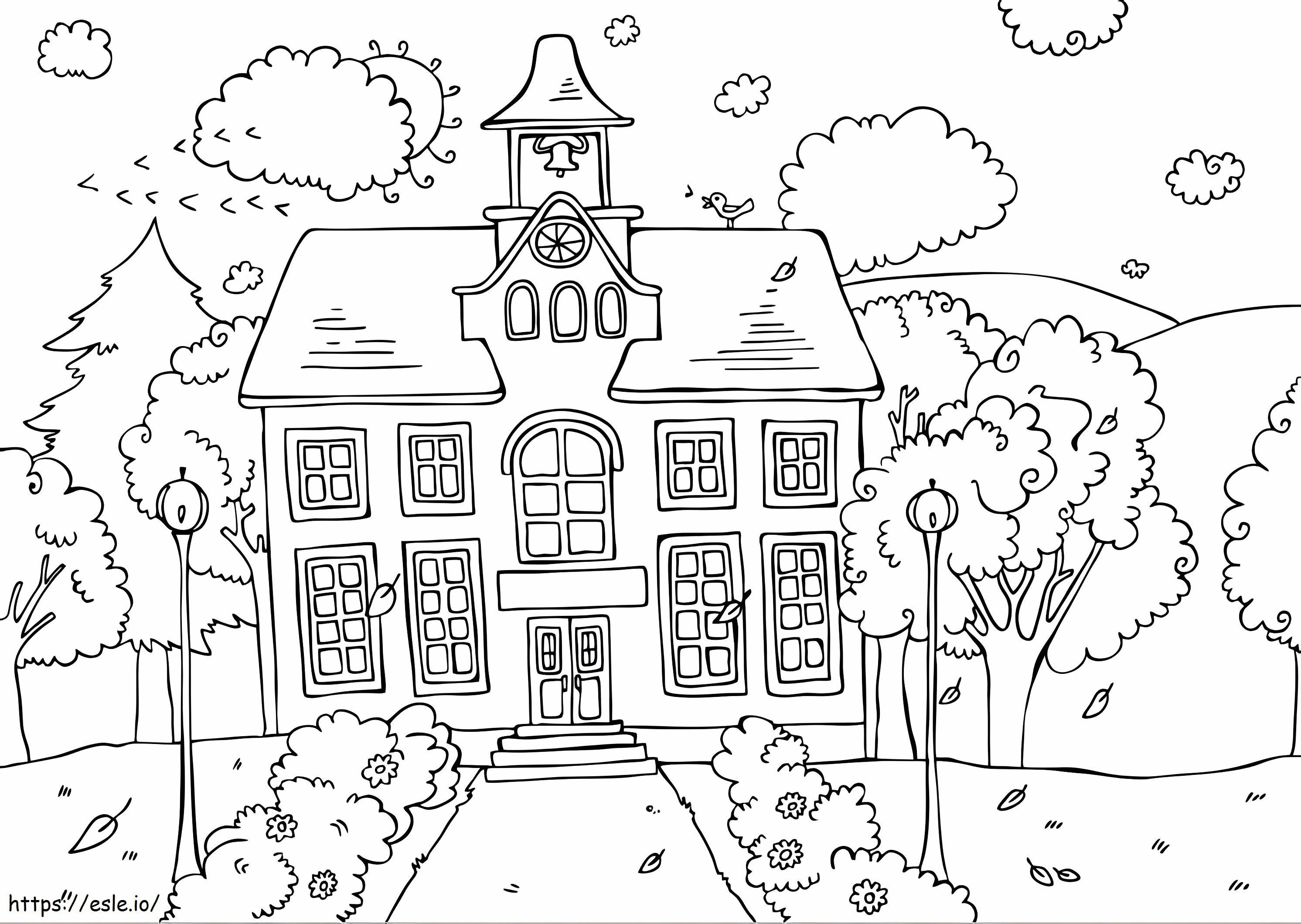 Awesome School coloring page