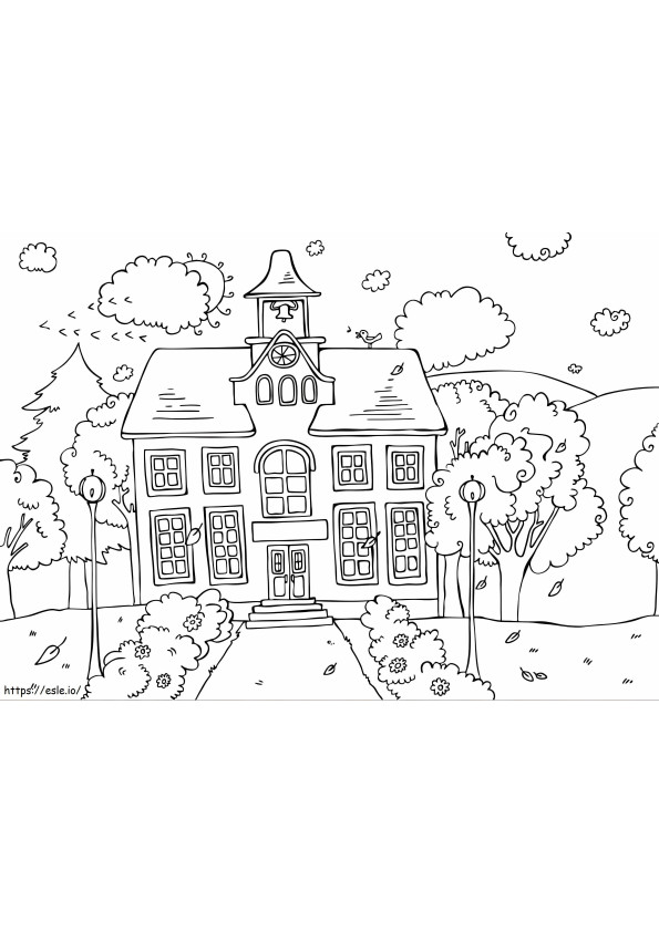 Awesome School coloring page