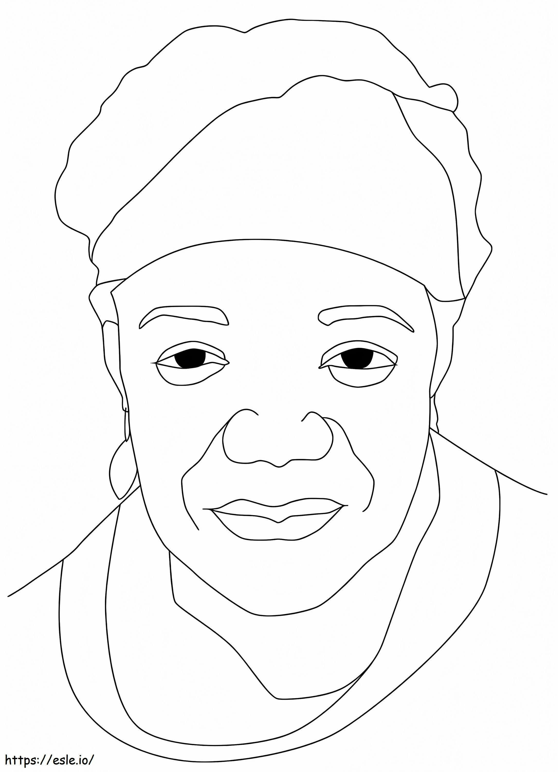 Maya Angelou para imprimir gratis para colorear