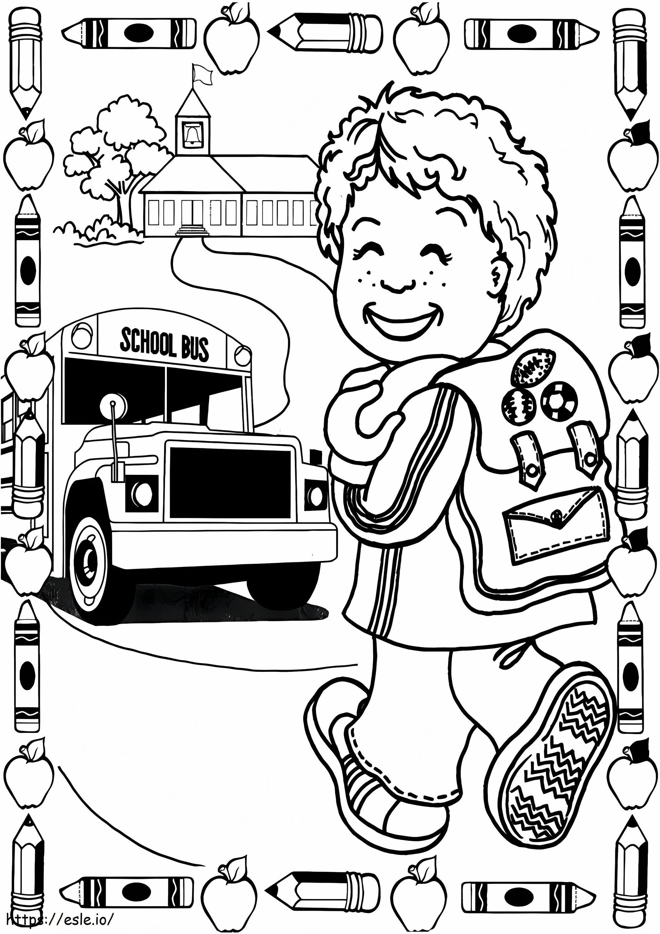 Back To School Printable coloring page