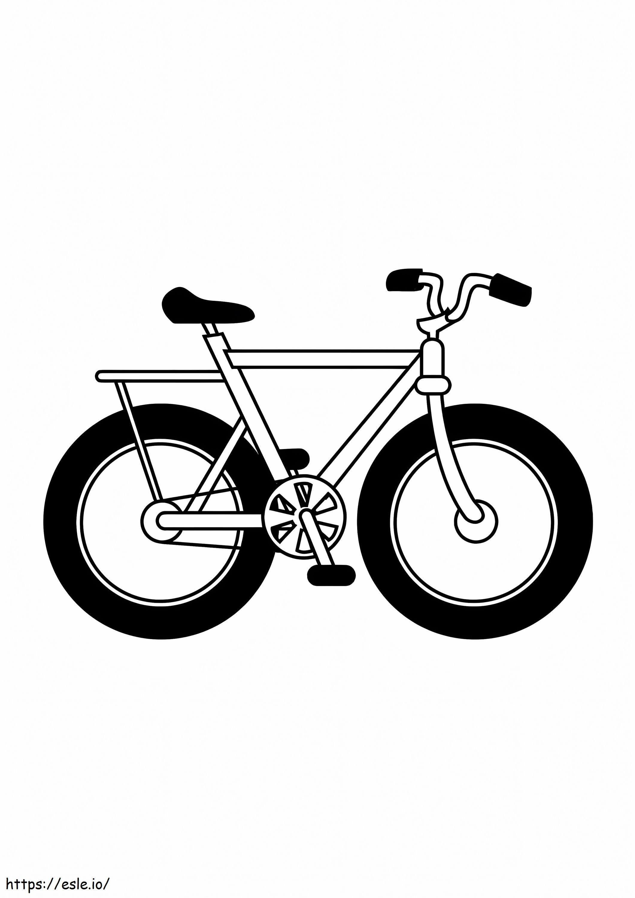 Beautiful Bicycle coloring page