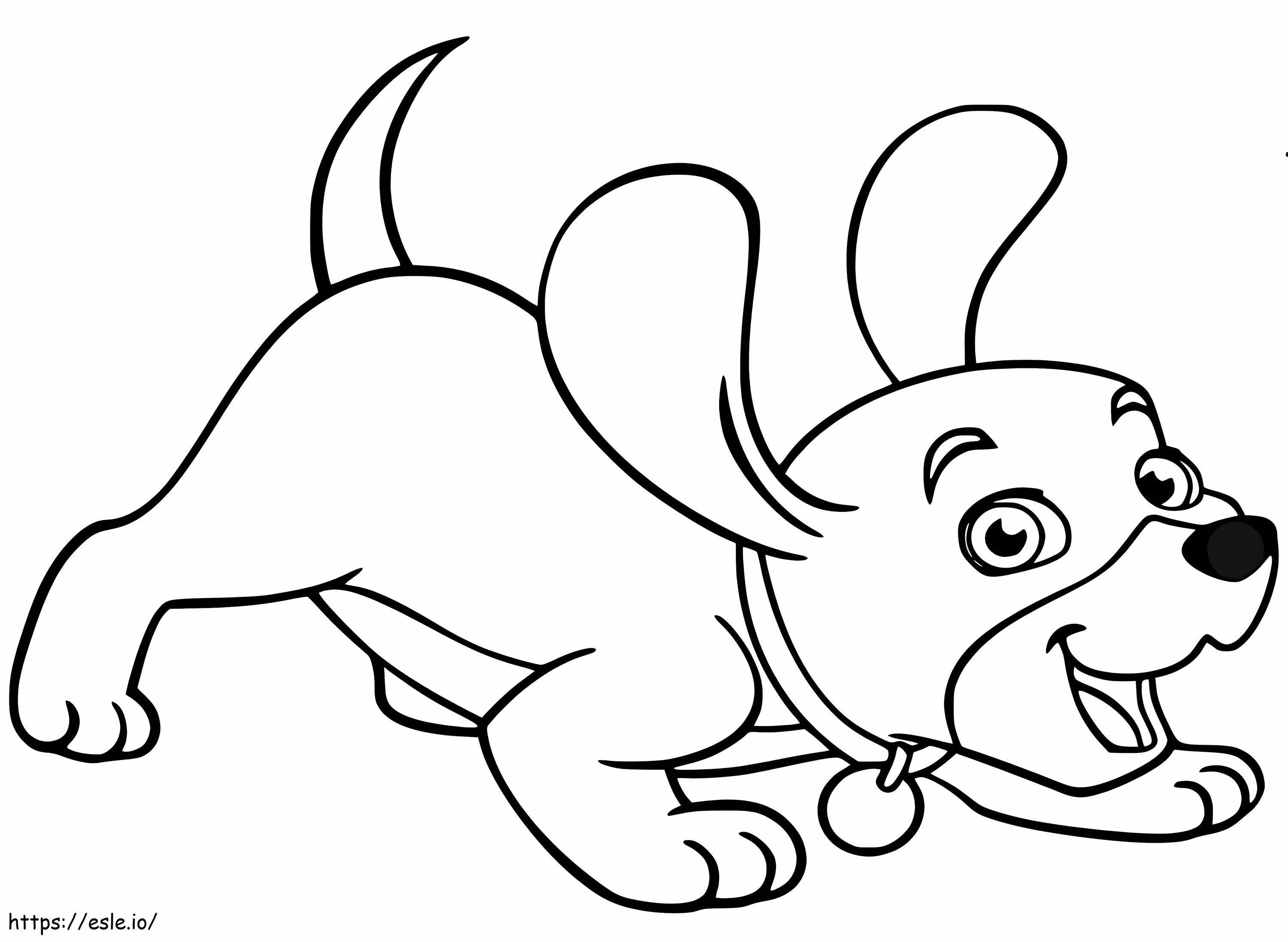 Puppy Laughing coloring page