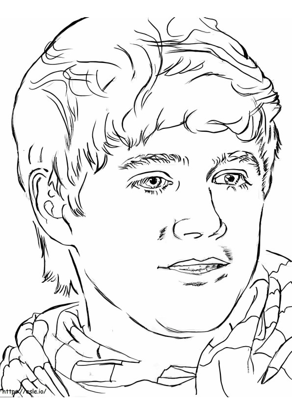 Niall Horan One Direction coloring page