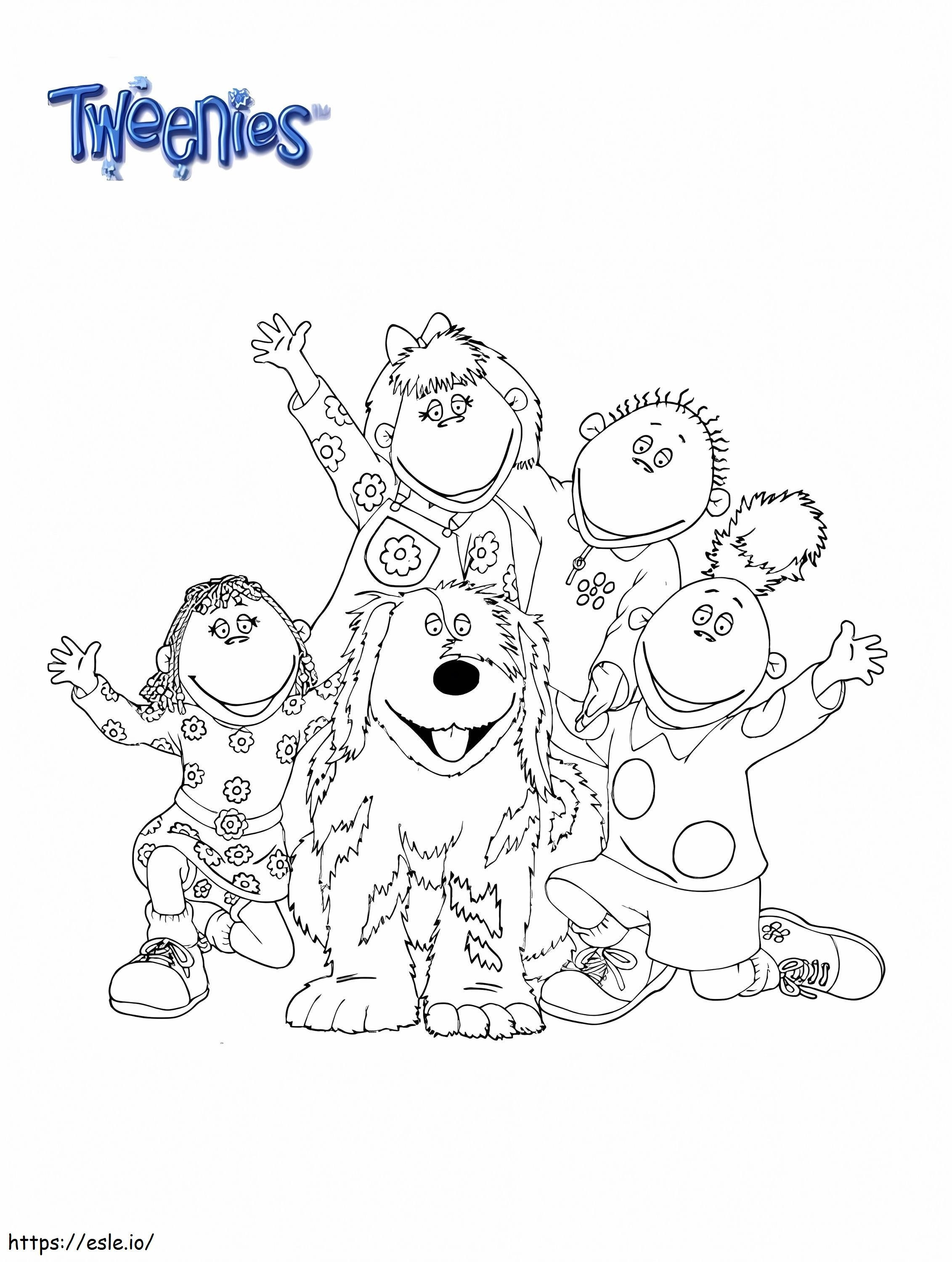 Tweenies Characters coloring page