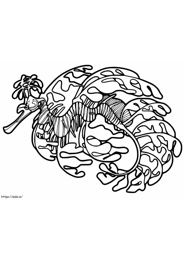 Ihana merilohikäärme värityskuva