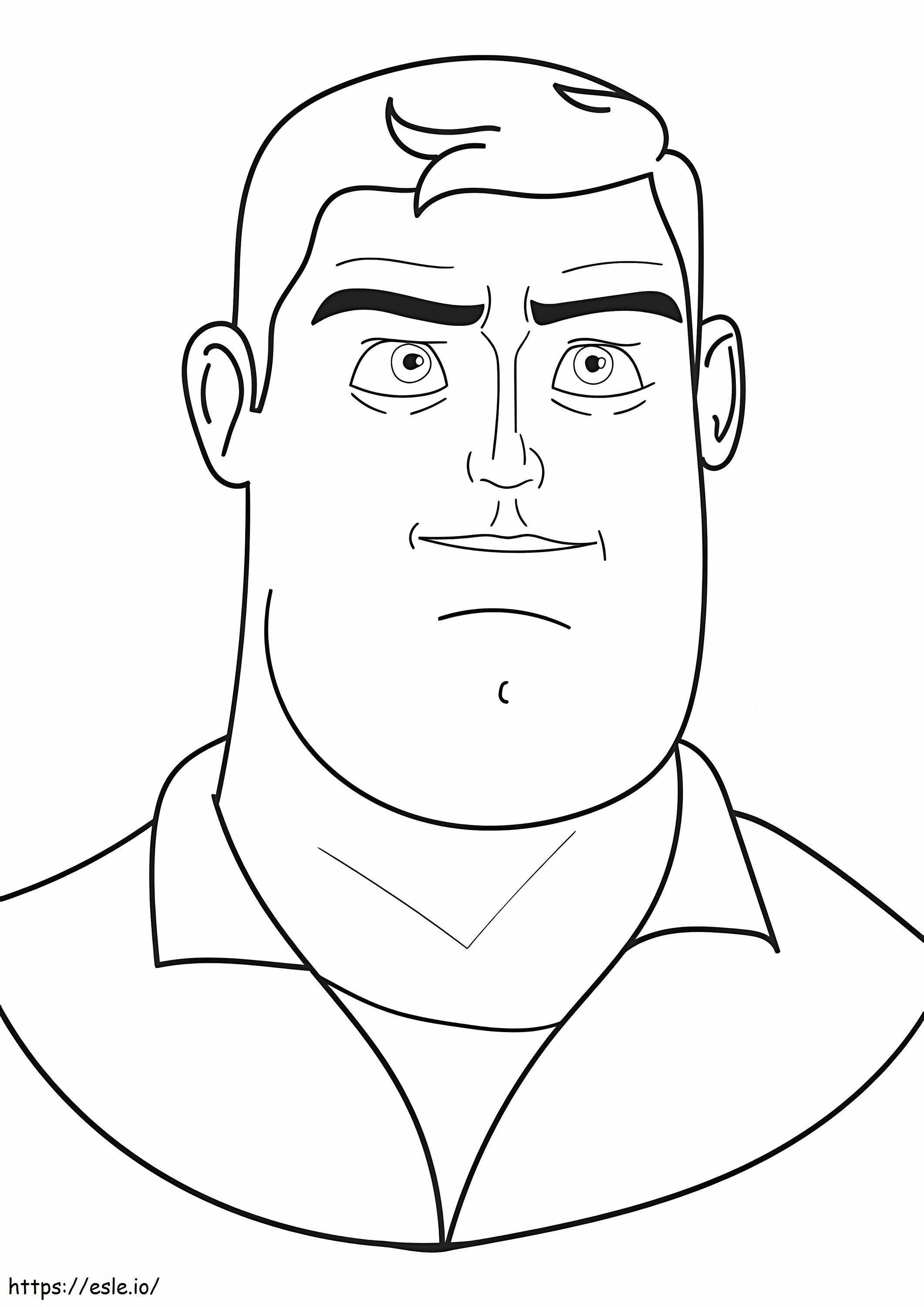 Buzz Lightyears Face coloring page