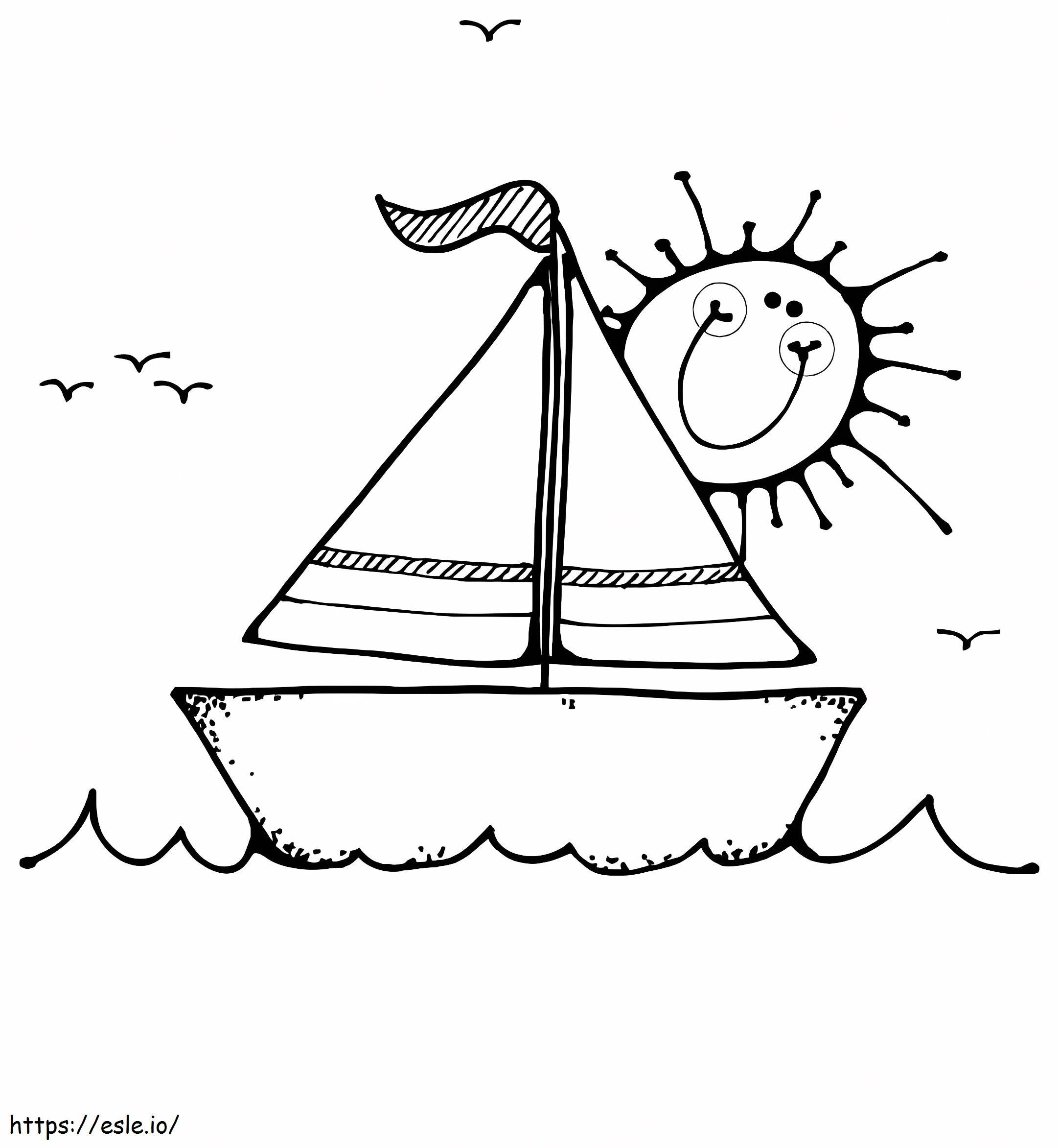Boat For Kid coloring page