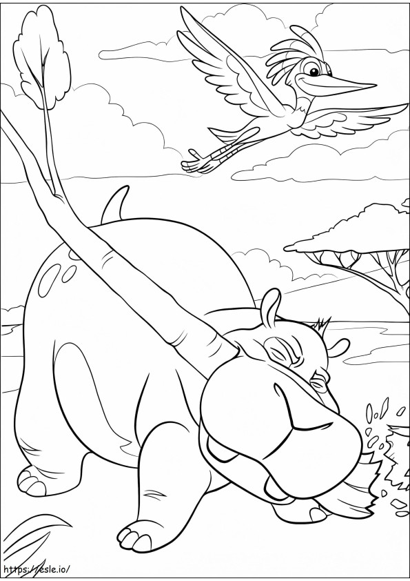 Beshte And Ono coloring page