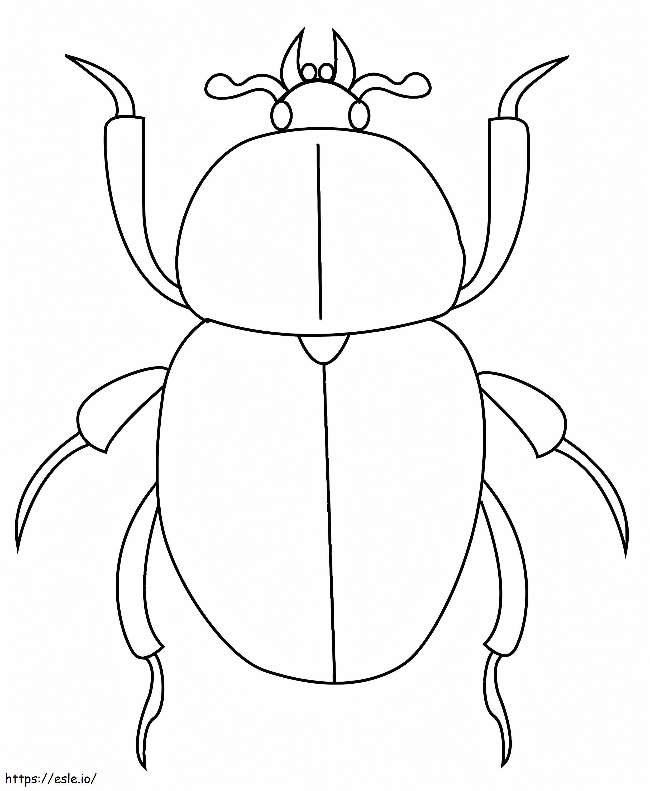 Dung Beetle coloring page