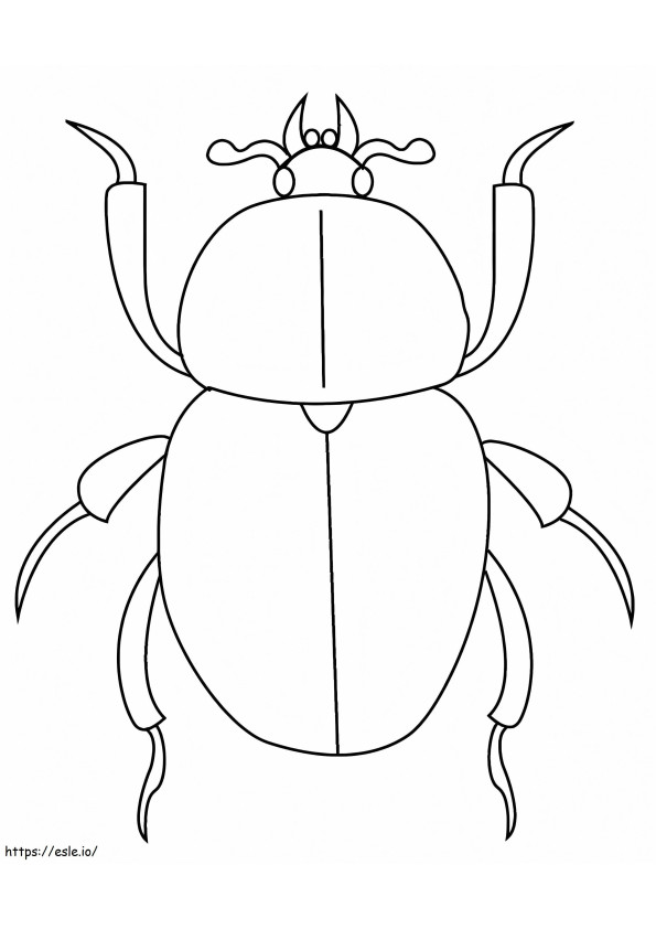 Kumbang kotoran Gambar Mewarnai