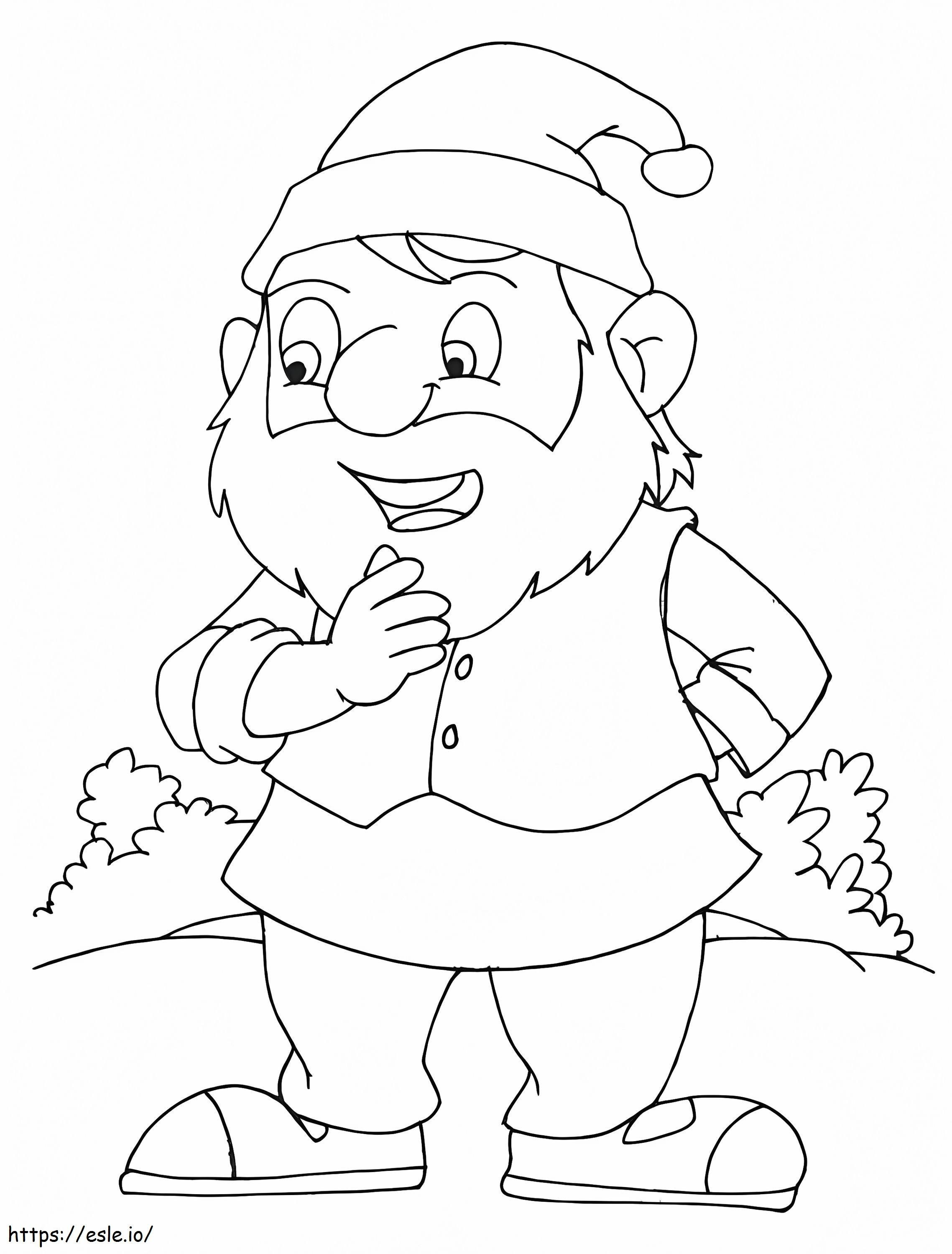 Bashful Dwarf coloring page