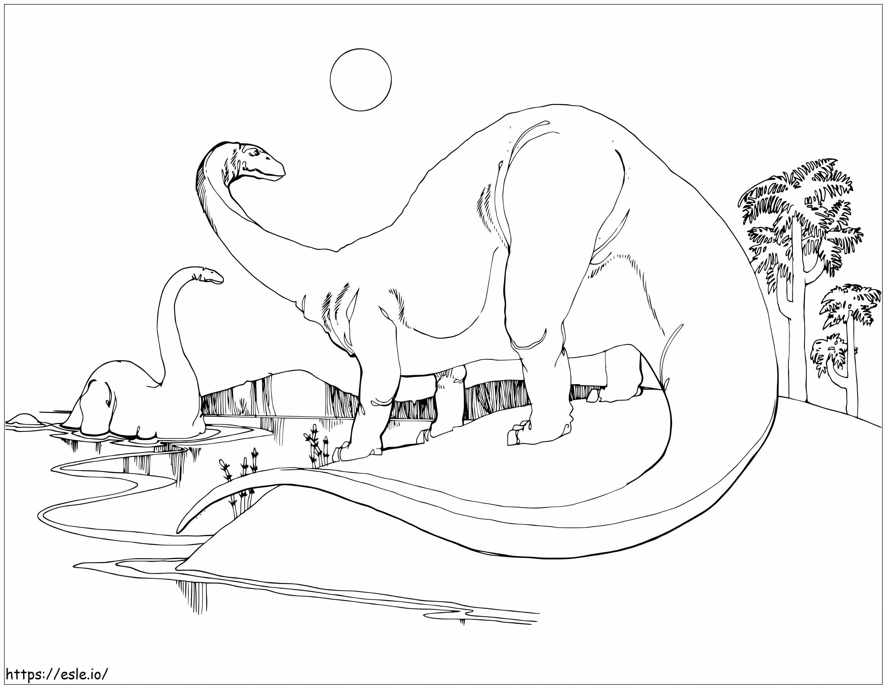 Of The Brontosaurians coloring page