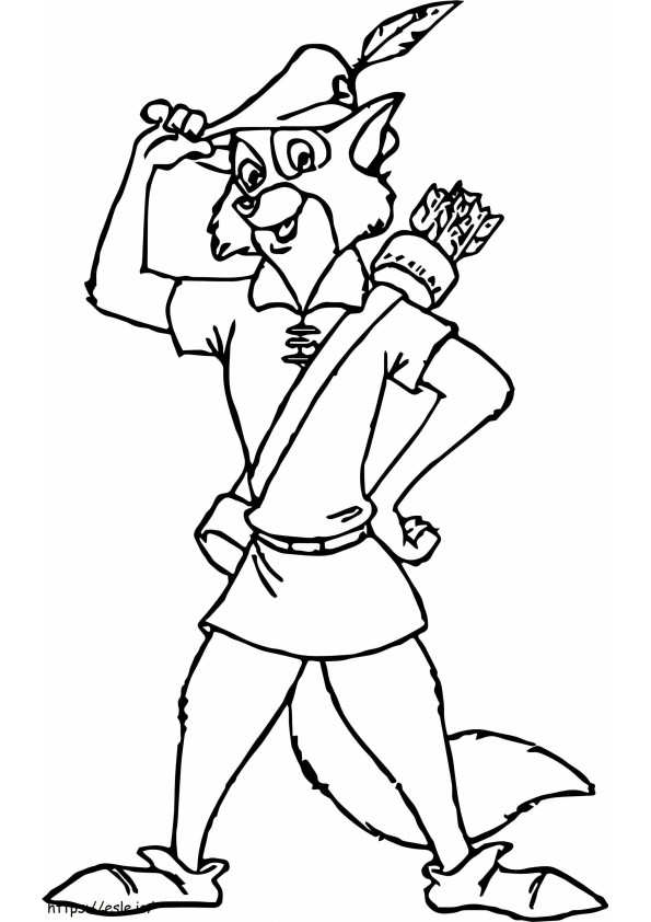 Robin Hood 8 coloring page