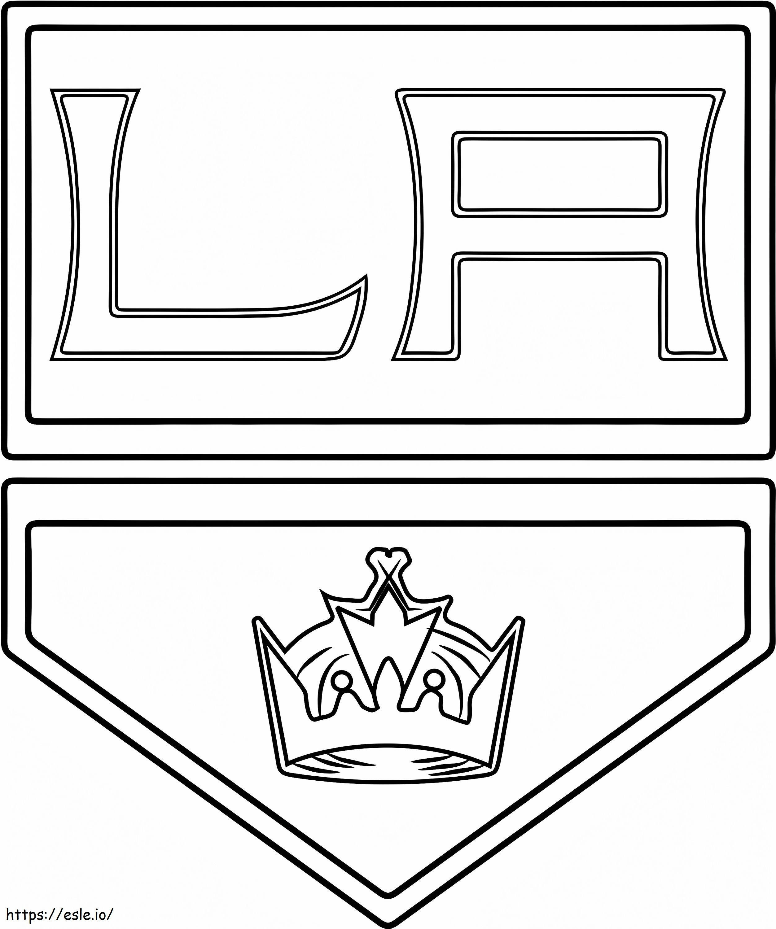 Logotipo de Los Ángeles Kings para colorear