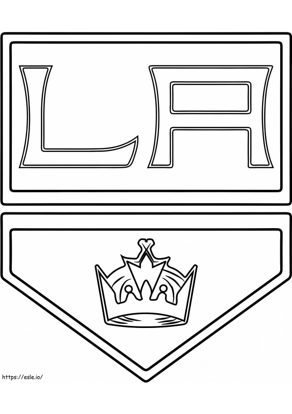 Los Angeles Kings Logo para colorir
